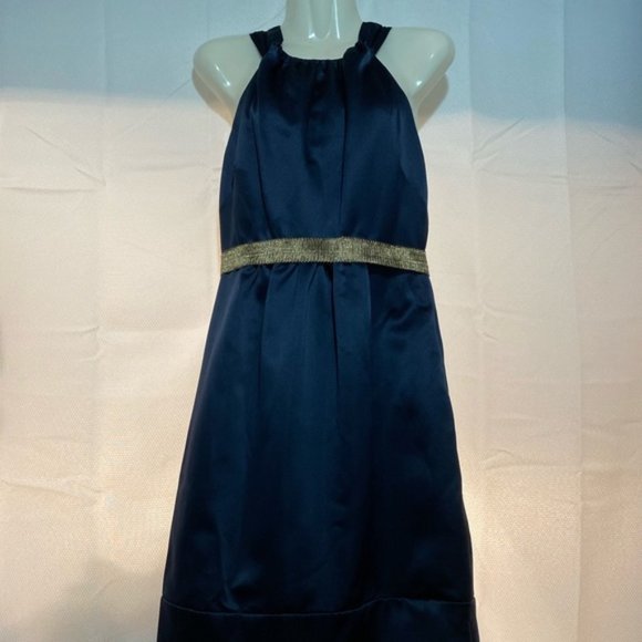 Vera Wang MAIDS The Ashley Dress in Navy Formal 6 - Picture 4 of 13